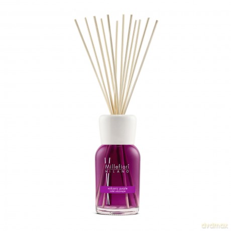 Millefiori Milano Duftdifussor mit der Duftnote Volcanic Purple mit 12 Balsaholzstäbchen 500ml, 7DIVP
