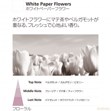 Millefiori Milano Duftdifussor mit der Duftnote White Paper Flowers mit 7 Balsaholzstäbchen 100ml, 7MDWF