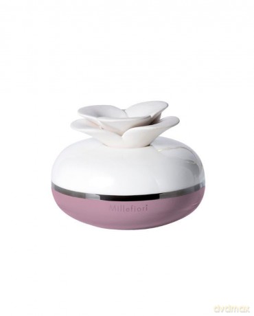 MILLEFIORI MILANO Duftspender Blume aus Keramik, Farbe: Rosa, Fassungsvermögen: 130 ml