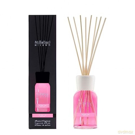 Millefiori Milano Duftstoff Diffusor Sticks Lychee Rose, Fassungsvermögen 250ml, Kopfnoten: Szechuan-Pfeffer, Lychee, 7DDRO