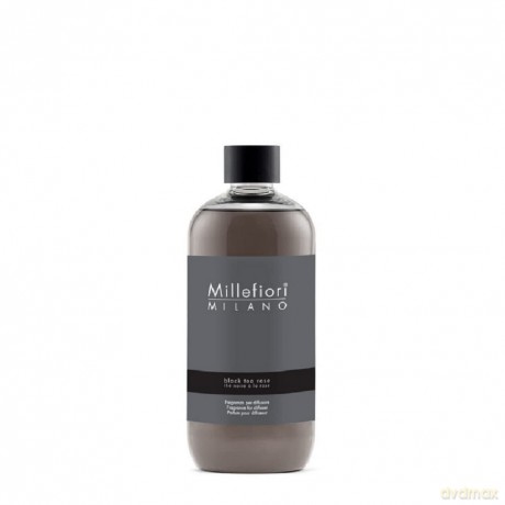 Millefiori Milano Refill Nachfüllflasche für Duftdifussor mit der Duftnote Black Tea Rose 500ml, 7REBT, Mehrfarbig