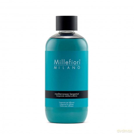 Millefiori Nachfüllflasche Natural Mediterranean Bergamot 250ml 7REMBM, Blau