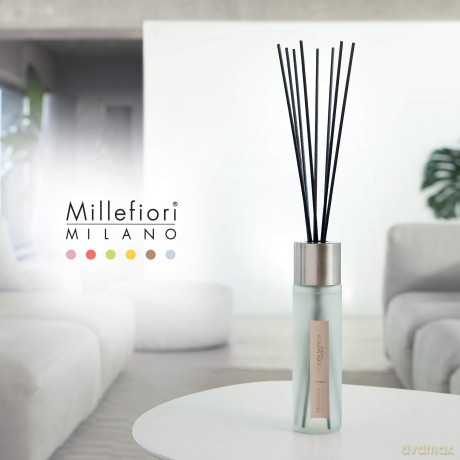 Millefiori New Selected Duftdifussor mit der Duftnote Golden Saffron und 8 Balsaholzstäbchen 350ml, 22MDGS