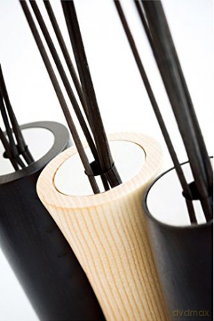 Millefiori Zylinderförmiger Diffusor 250 ml Air Design inklusive Stäbchen, Natur Holz, 13.3 x 10.1 x 24.1 cm