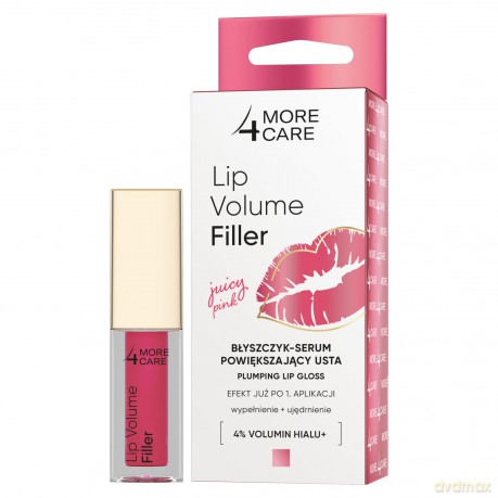 More4Care Lip Volume Filler, Lipgloss-Serum, juicy pink, 4,8g