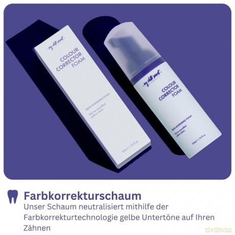 My white secret Farbkorrekturschaum zur Zahnaufhellung, V34, 50ml