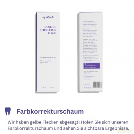 My white secret Farbkorrekturschaum zur Zahnaufhellung, V34, 50ml