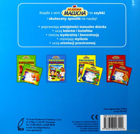 Zabawy Edukacyjne Trzylatka Akademia Malucha [KSIĄŻKA]