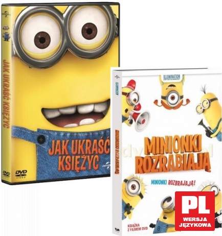 Jak ukraść księżyc + Minionki rozrabiają Pakiet [2DVD]