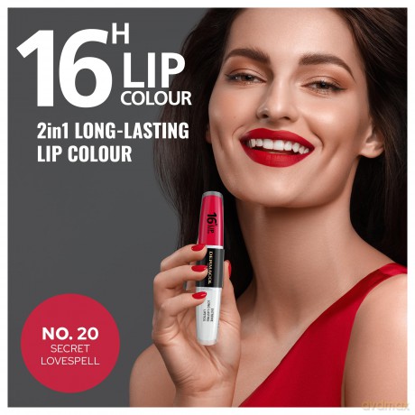 NEU Dermacol - 16-Hour Lip Colour, High Pigmentation Lip Gloss, Two-Phase Lip Gloss, Kiss-Proof Lip Make-up with Matte Finish and Shine, no. 20, Secret Lovespell