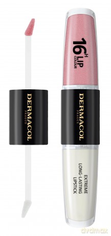 NEU Dermacol - 16-Hour Lip Colour, High Pigmentation Lip Gloss, Two-Phase Lip Gloss, Kiss-Proof Lip Make-up with Matte Finish and Shine, no. 5, Sparkling Muse