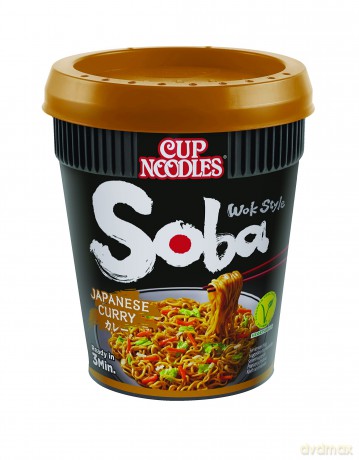 Nissin Cup Noodles Soba Cup, Japanese Curry, 90 g