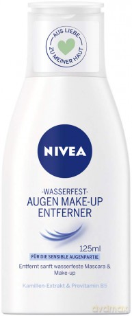 NIVEA Augen Make-Up Entferner für wasserfestes Make-Up, 125 ml Flasche