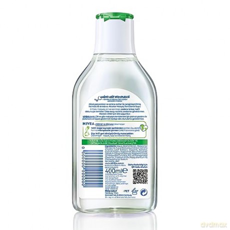 NIVEA Micellar Make-up Entferner und Mattierer 400ml, Gesicht, Augen und Lippenreiniger, Aminosäure-Komplex und Ozeanalgenextrakt