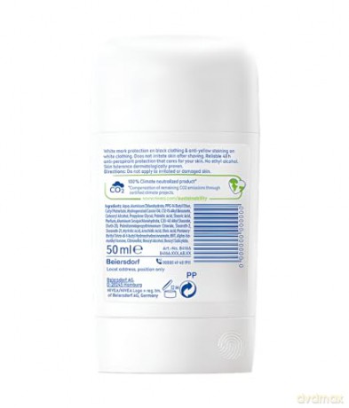 NIVEA Stick Women INVISIBLE BLACK AND WHITE SILKY SMOOTH Extra Fresh Delicate Protection Balm Formula Velvety Soft, Pack of 2, 2 x 50ML, 48H Protection