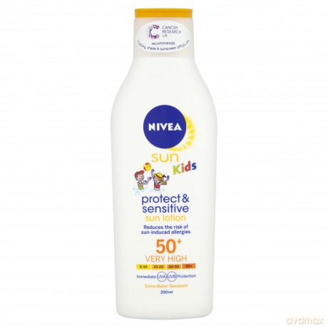 Nivea Sun Kids Protect and Sensitive Sonnenmilch, 200 ml
