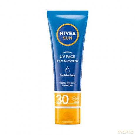 NIVEA SUN Leichte, feuchtigkeitsspendende Gesichts-Sonnencreme mit hohem SPF30 Schutz, 50ml