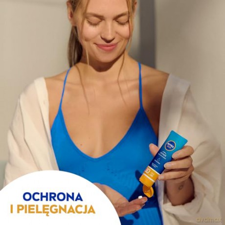 NIVEA SUN Leichte, feuchtigkeitsspendende Gesichts-Sonnencreme mit hohem SPF30 Schutz, 50ml