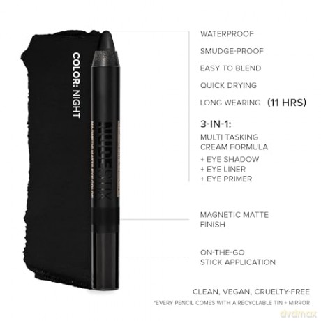 Nudestix Magnetic Eye Color, shade=Night by Nudestix