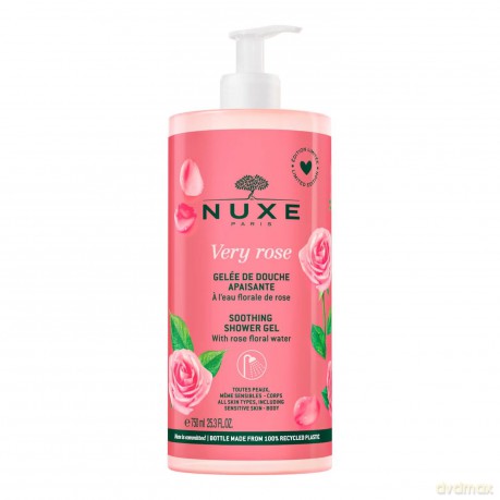 NUXE Very Rose Soothing Shower Gel, 750 ml