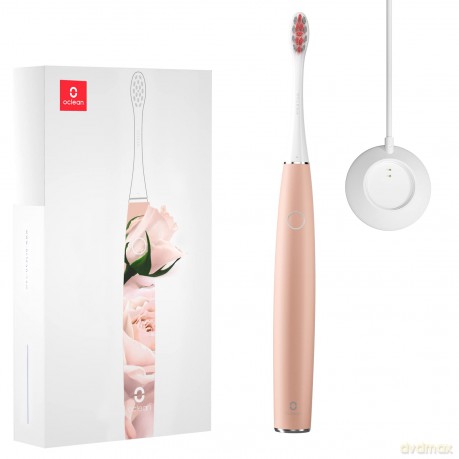 Oclean Air 2, Sonic, elektrische Schallzahnbürste, tragbares ultraleises Design, DuPont Bürstenkopfborsten, 2h-Schnellladung für 40-Tage-Nutzung, Wasserdicht nach IPX7 - rosa Rose