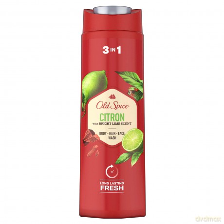 Old Spice Citron Duschgel und Shampoo für Männer 400 ml