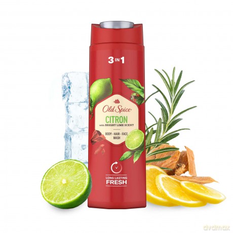 Old Spice Citron Duschgel und Shampoo für Männer 400 ml