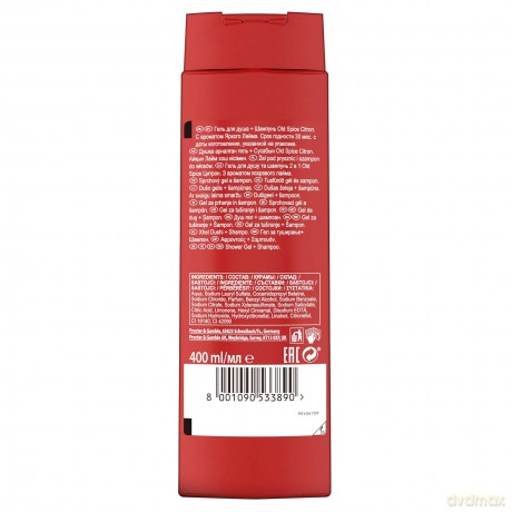 Old Spice Citron Duschgel und Shampoo für Männer 400 ml