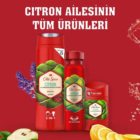 Old Spice Citron Duschgel und Shampoo für Männer 400 ml