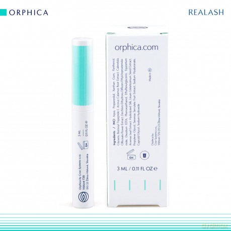 ORPHICA Realash Wimpernserum | Wimpern Conditioner, Serum für Wimpernstärkung, Wimpernverdichtung und Wimpernverlängerung, Wimpernpflege-Produkt, Präparat zum Stimulieren des Wimpernwachstums (3 ml)