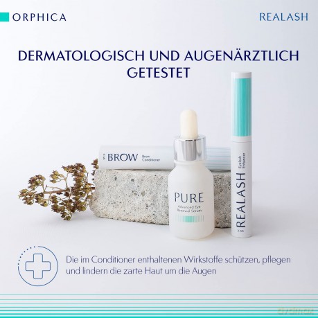 ORPHICA Realash Wimpernserum | Wimpern Conditioner, Serum für Wimpernstärkung, Wimpernverdichtung und Wimpernverlängerung, Wimpernpflege-Produkt, Präparat zum Stimulieren des Wimpernwachstums (3 ml)