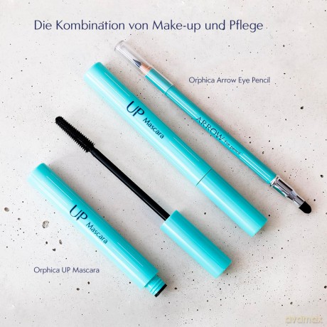 Orphica Up Mascara | XXL-Effekt | Schwarz Wimperntusche mit Conditioner für Langanhaltende Verlängerung, Definition und Volume | Lashes Extensions | Wimpern Natürlicher | Wasserfeste | 7,5 ml