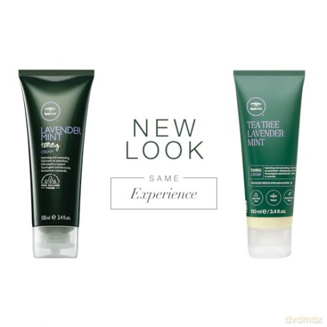 Paul Mitchell Tea Tree Lavender Mint Taming Cream - Leave-In Haar-Pflege für wellige, lockige und naturkrause Haare, tägliche Hair-Lotion für trockenes Haar, 100 ml