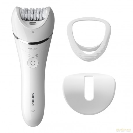 Philips Epilierer Series 8000, kabelloser Nass- und Trockenepilierer für Beine und Körper, Haarentfernungsgerät für Frauen, mit Schutzkappen für empfindliche Bereiche und Aufsätzen für optimalen Hautkontakt, Modell BRE700/00