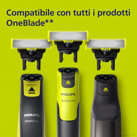 Philips OneBlade Face + Body Set mit einzigartiger OneBlade-Technologie (Modell QP620/50)
