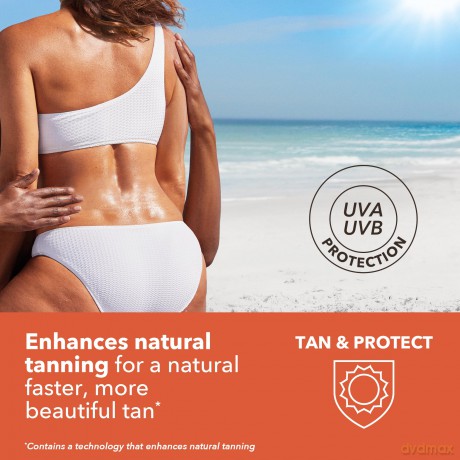 Piz Buin Tan und Protect Intensiving Lotion LSF 15, Bräunungsintensivierende Lotion mit effektive UVA- und UVB-Filter, 150 ml