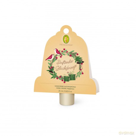 PRIMAVERA Geschenkanhänger Glücksbringer - Geschenkanhänger mit Mini Handcreme - Zitrone und Tonka - Naturkosmetik - vegan