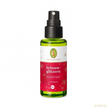PRIMAVERA Schneeglitzern Raumspray bio 50 ml - Orange, Kardamom - Raumduft Spray, Airspray, Aromatherapie - strahlend-warm - vegan