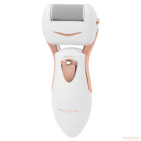 ProfiCare PC-PHE 3092 Pediküre-Hornhautentferner, spritzwassergeschützt, 2 austauschbare Rollen, für glatte Haut, champagner