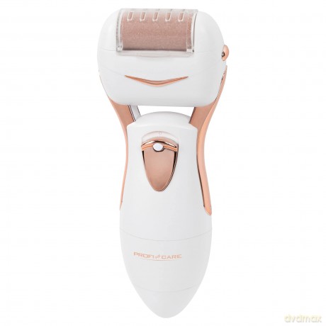 ProfiCare PC-PHE 3092 Pediküre-Hornhautentferner, spritzwassergeschützt, 2 austauschbare Rollen, für glatte Haut, champagner