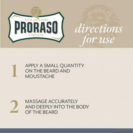 Proraso Beard Balm Azur Lime, 100 ml, duftender Bart Balsam schützt und pflegt den Bart und hilft, Juckreiz und Irritationen zu lindern, Made in Italy