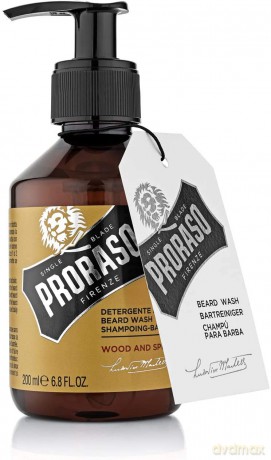 Proraso WOOD AND SPICE Beard Shampoo 3er Pack (3 x 200ml)