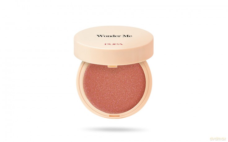 Pupa Blush Wonder Me (Farbe 003 That's Hot Radiant) Gesichtspuder mit natürlicher Wirkung mit Hyaluronsäure, perfektionierte Wangen ohne Flecken, erhältlich in 9 Farbvarianten (Format 4 g)