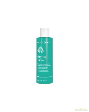 Pupa Hair Styling Boost Feuchtigkeitsspendendes Shampoo für normales bis trockenes Haar, 250 ml