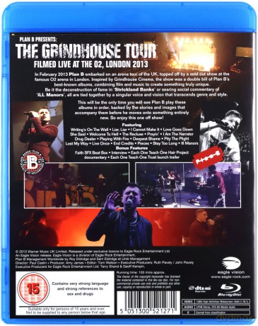 Plan B: The Grindhouse Tour Live At The O2 [Blu-Ray]