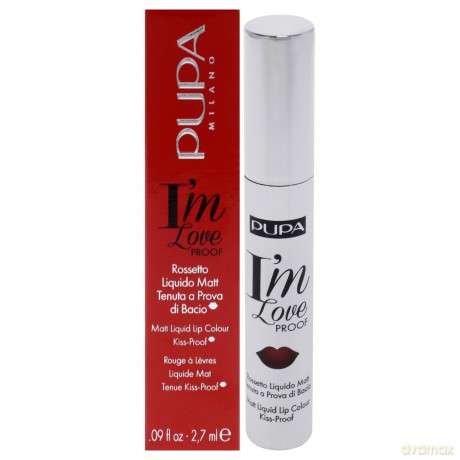 Pupa Milano I Am Love Proof Matt Lippenstift 010 Fire Red für Damen, 0,09 oz, 1 Stück