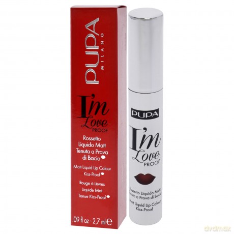 Pupa Milano I Am Love Proof Matt Lippenstift 010 Fire Red für Damen, 0,09 oz, 1 Stück