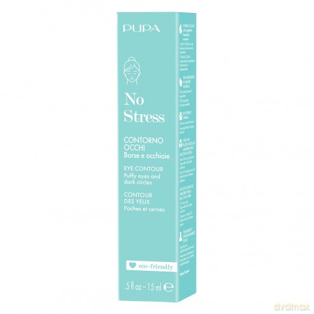Pupa No Stress Augenkontur 15 ml, Anti-Taschen und Augenringe 90% Inhaltsstoffe natürlichen Ursprungs