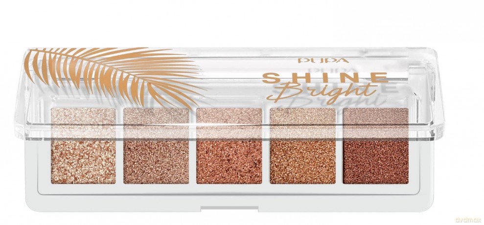 Pupa Shine Bright Eye Palette 002 Sunset Gold