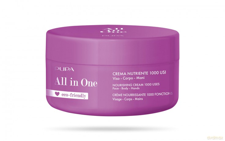 Pupa, All In One Crema Nutriente 1000 Usi Viso Corpo Mani Vaso, 350 Ml.